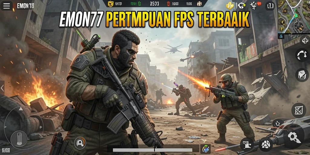 Tampilan gameplay EMON77 saat pertempuran mendebarkan di lapangan.