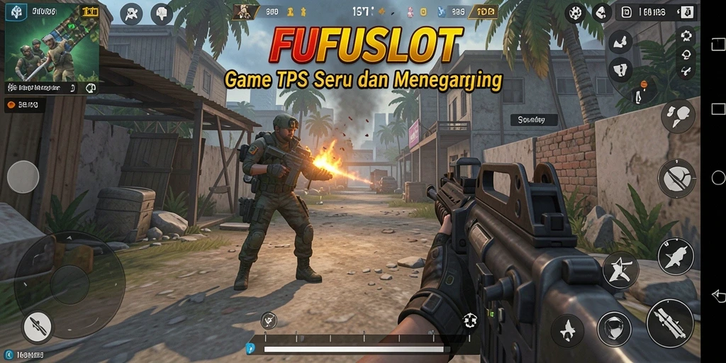 Tampilan gameplay seru dari FUFUSLOT dengan karakter yang beraksi.