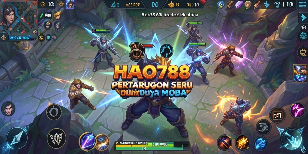Gameplay seru dalam HAO788 yang penuh strategi MOBA.