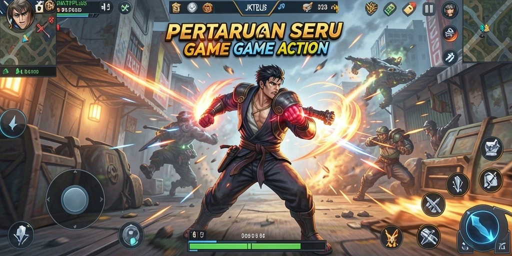 Gameplay JKTPLUS yang penuh aksi dan strategi.