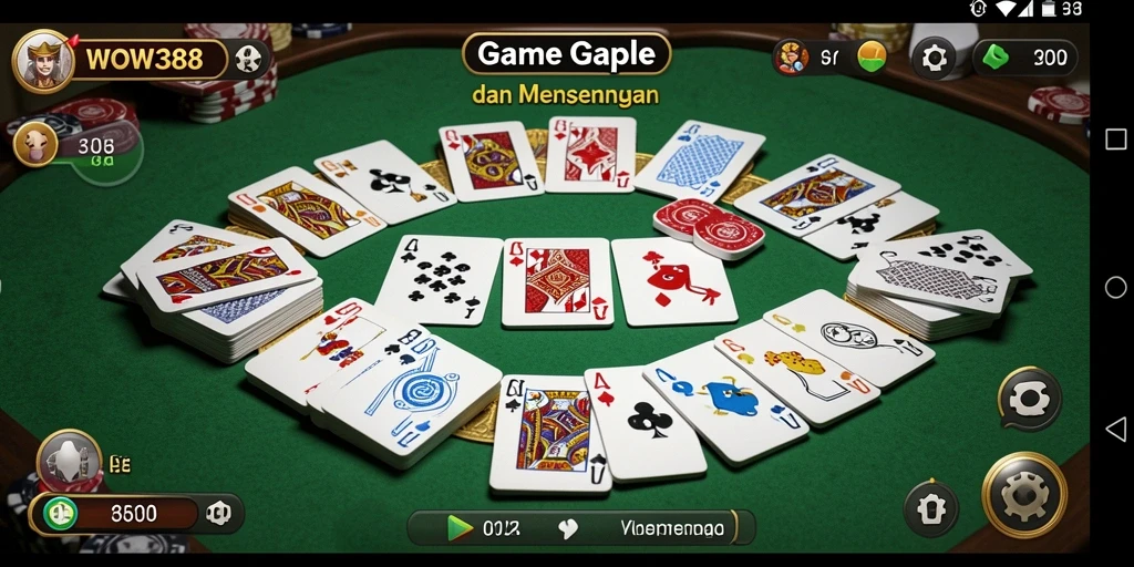 Gameplay Gaple yang seru dan interaktif di WOW388.